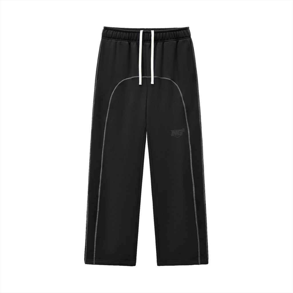 Contrast-Stitched Fleece Sweatpants