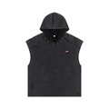 Snow Washed Boxy Hooded Tank Top