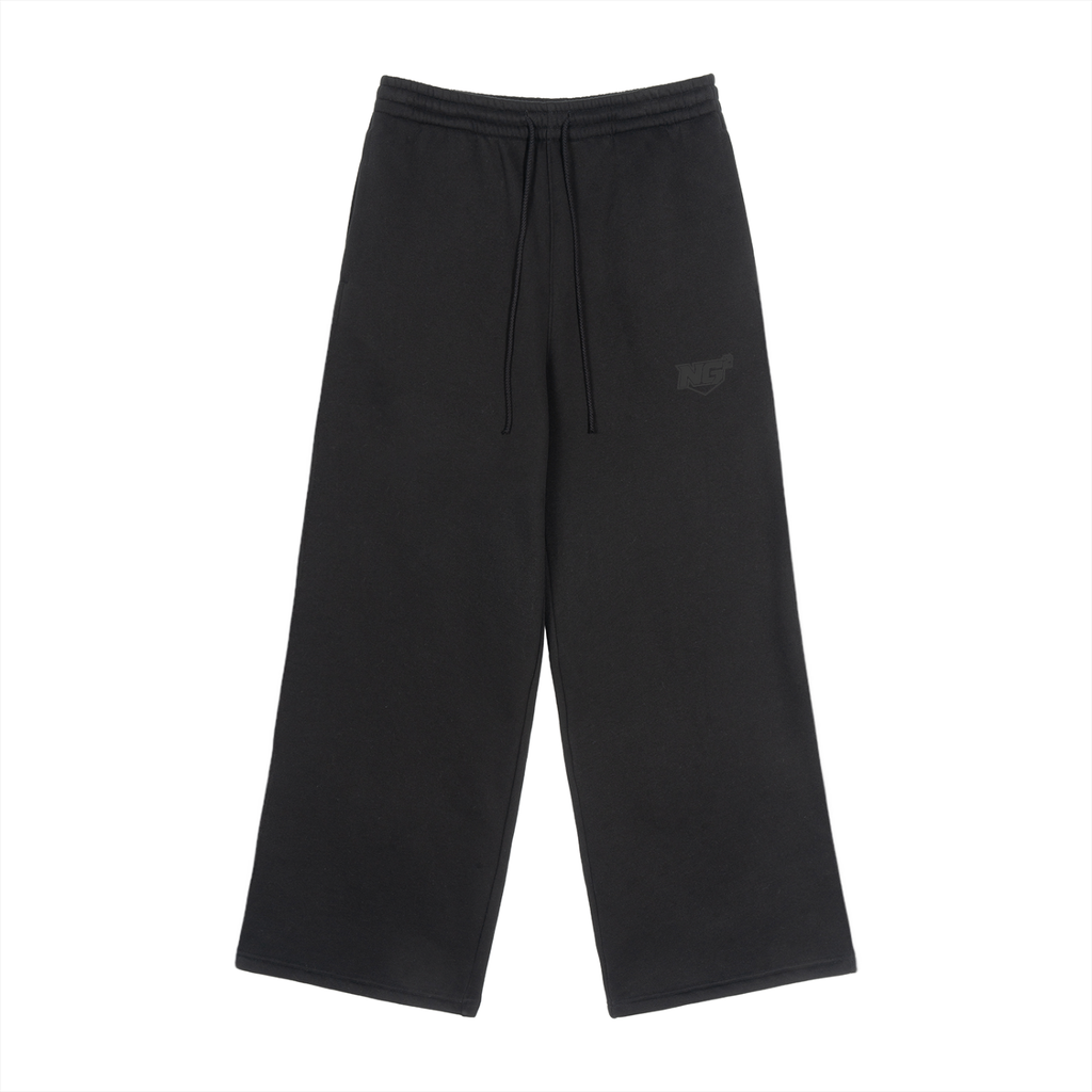 Fleece Drawstring Straight-Leg Sweatpants
