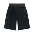 Unisex Vintage Wash Distressed Wide Leg Shorts